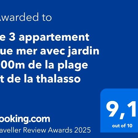 Le 3 Appartement Vue Mer Avec Jardin 100M De La Plage Et De La Thalasso Конкарно Экстерьер фото
